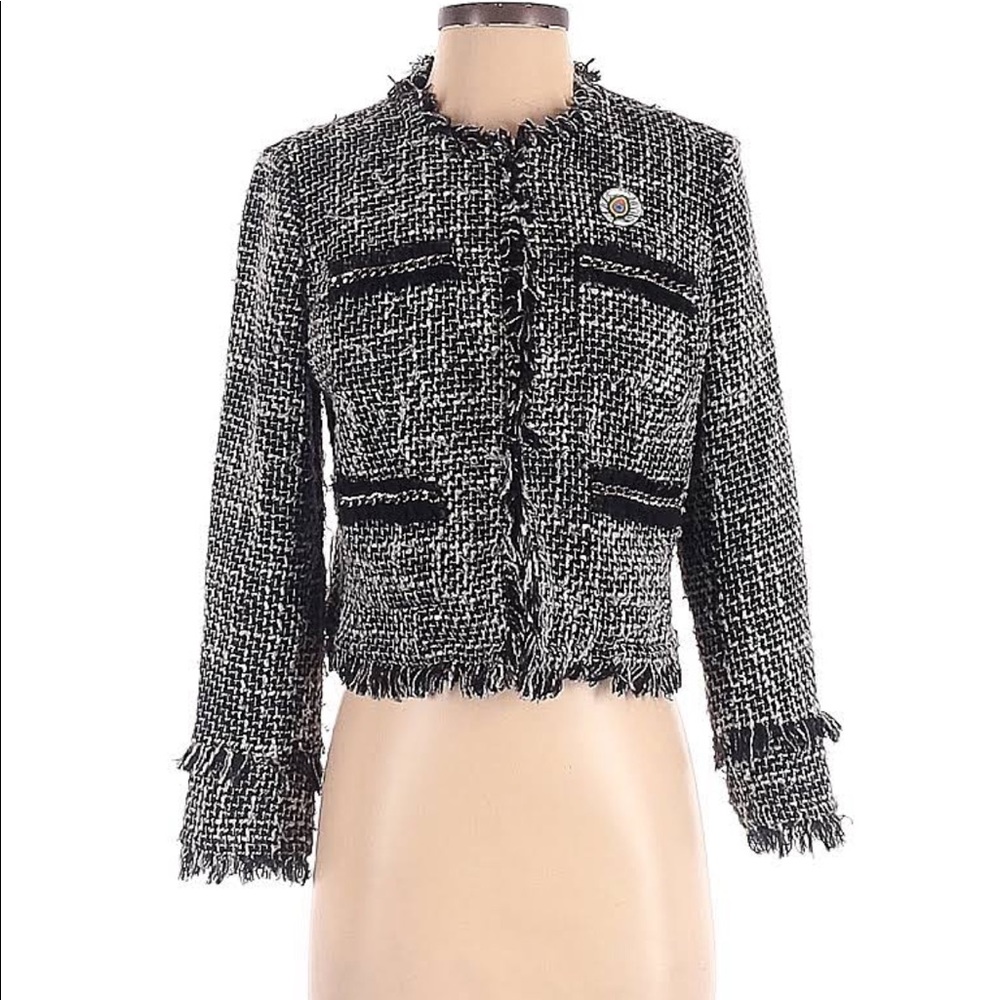 Black and white jacket